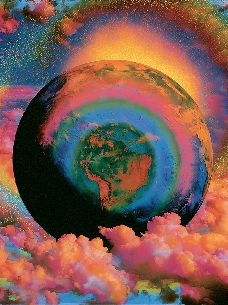 Cosmic Earth Dreamscape Poster. poster detail