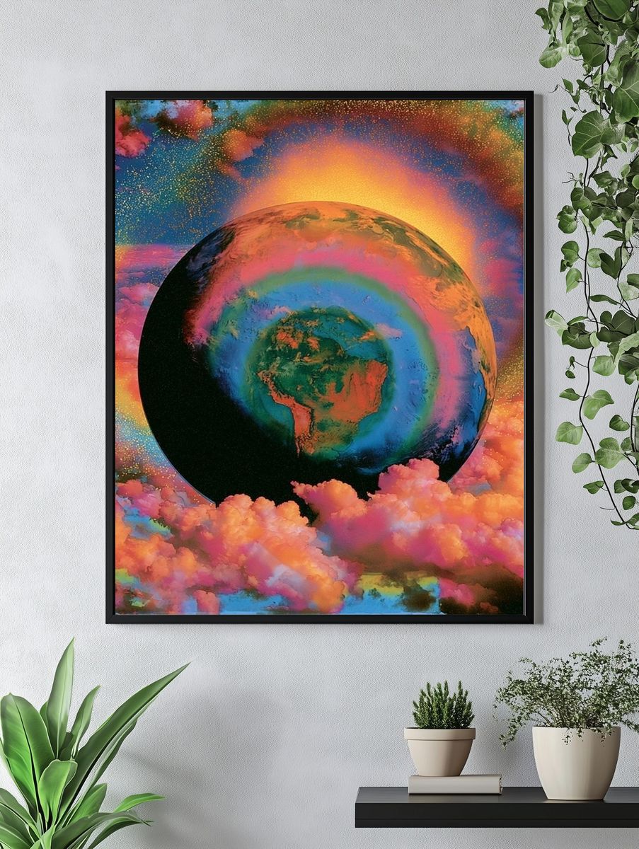 Cosmic Earth Dreamscape Poster. — room view 4