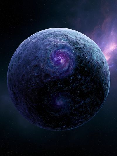 Cosmic Planet Space Print.
