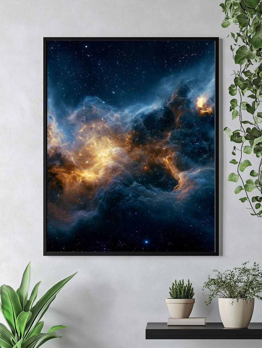 Cosmic Nebula Space Poster. — room view 4