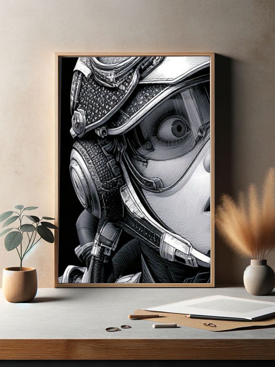 Astronaut Portrait — Sci-Fi Print. — room view 2