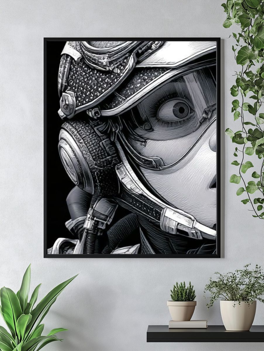 Astronaut Portrait — Sci-Fi Print. — room view 4