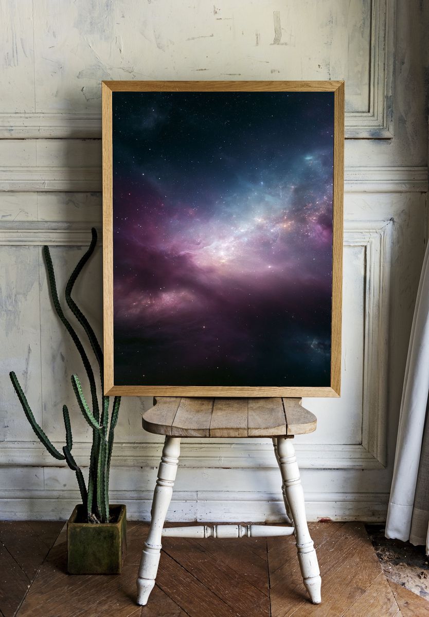 Cosmic Nebula Stars Poster. — room view 1