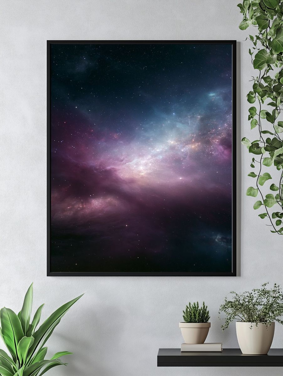 Cosmic Nebula Stars Poster. — room view 4