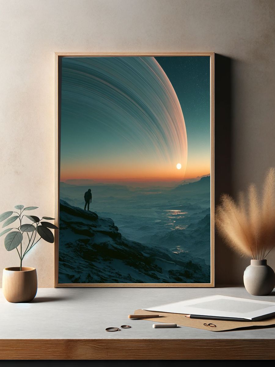 Alien Horizon Landscape Poster. — room view 2
