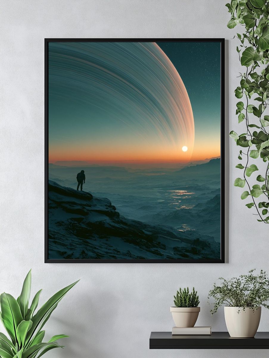 Alien Horizon Landscape Poster. — room view 4