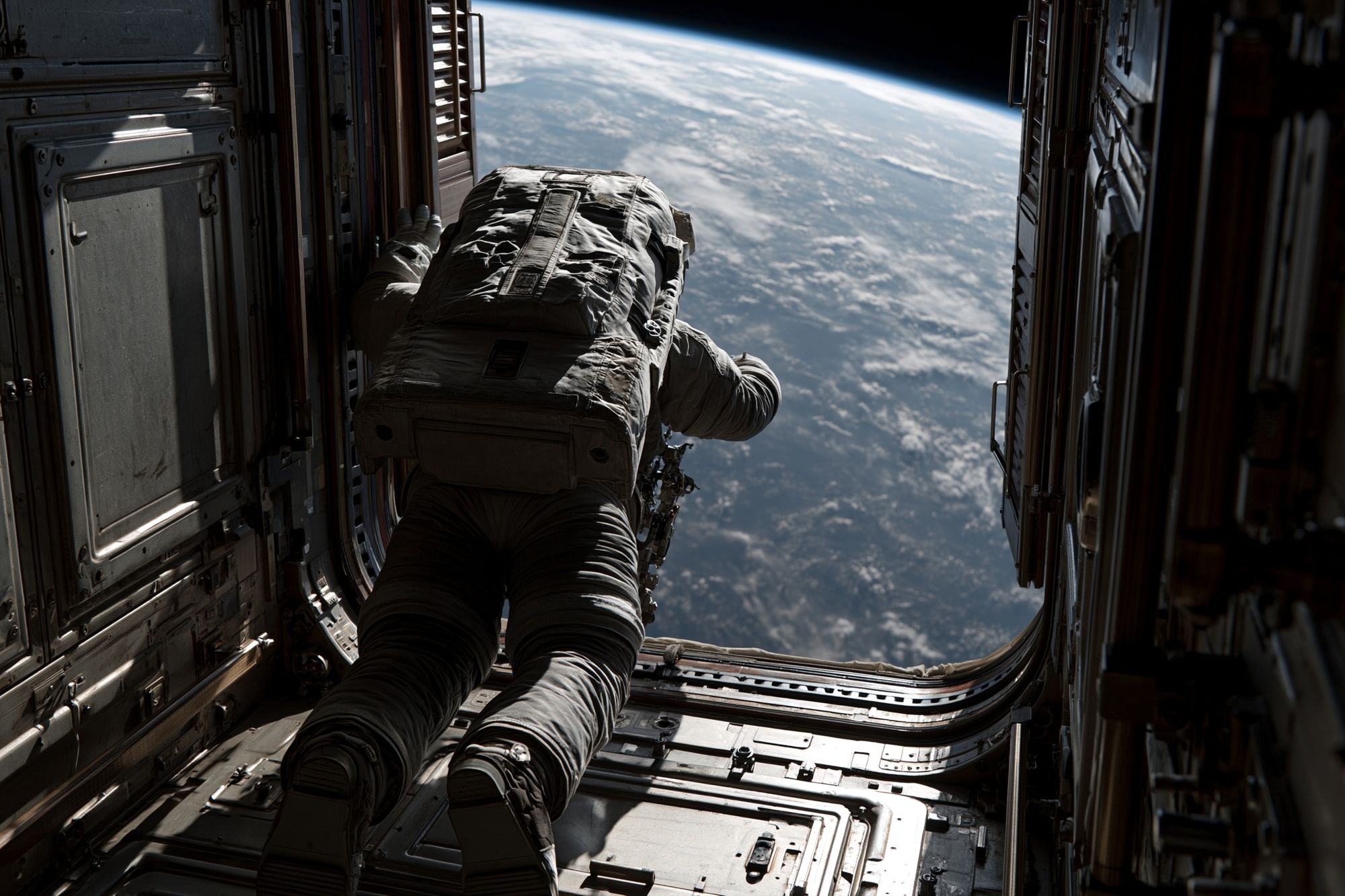 Astronaut Spacewalk — Sci-Fi Print. poster detail