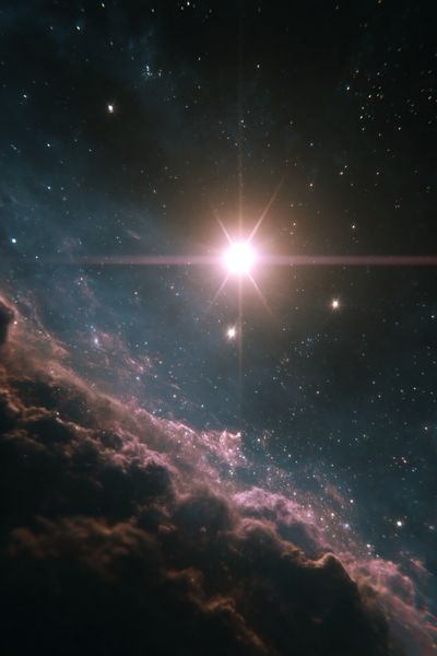 Cosmic Nebula Starfield Print.