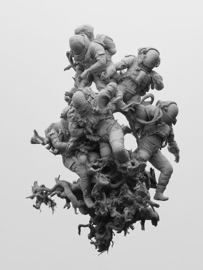 Astronaut Cluster Photography Poster.