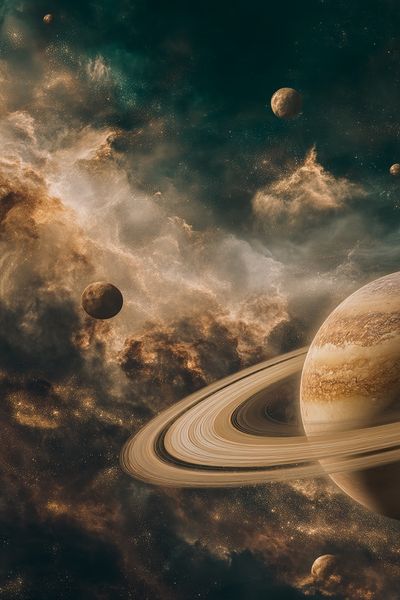 Saturn Nebula Space Print.