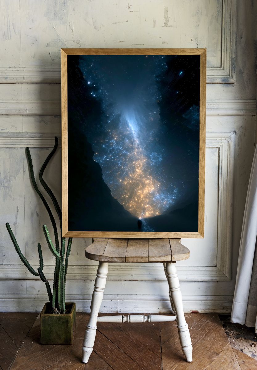 Cosmic Stargate Space Poster. room preview