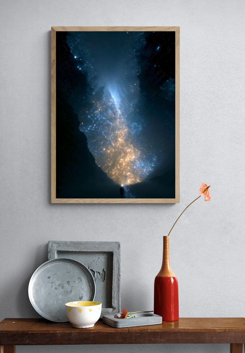 Cosmic Stargate Space Poster. — room view 3