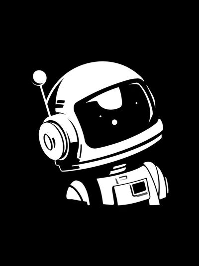 Astronaut Minimalist Print. poster print