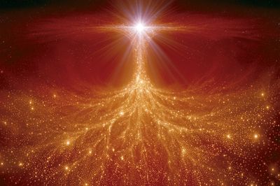 Celestial Light Burst Space Poster.