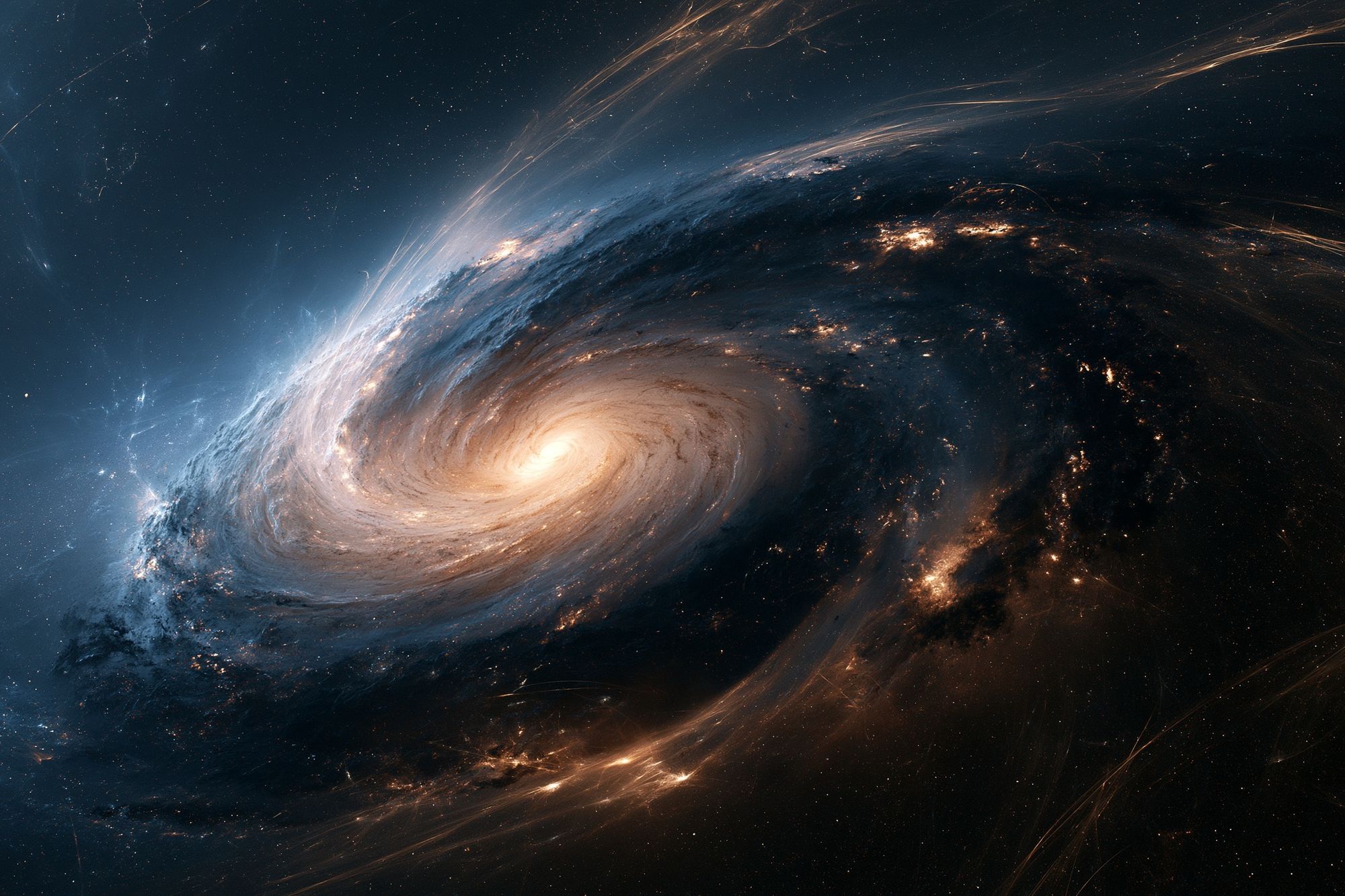 Spiral Galaxy Space Poster. poster — space art