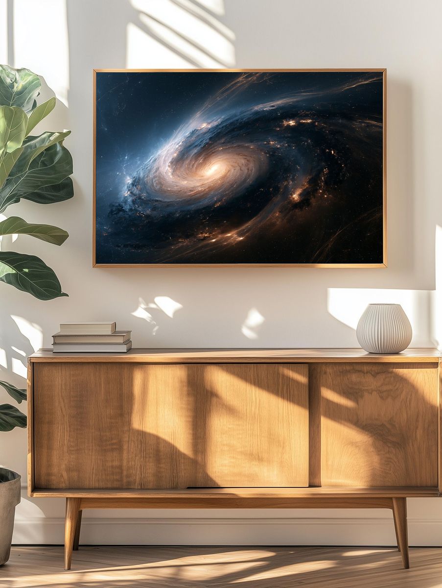 Spiral Galaxy Space Poster. — room view 3