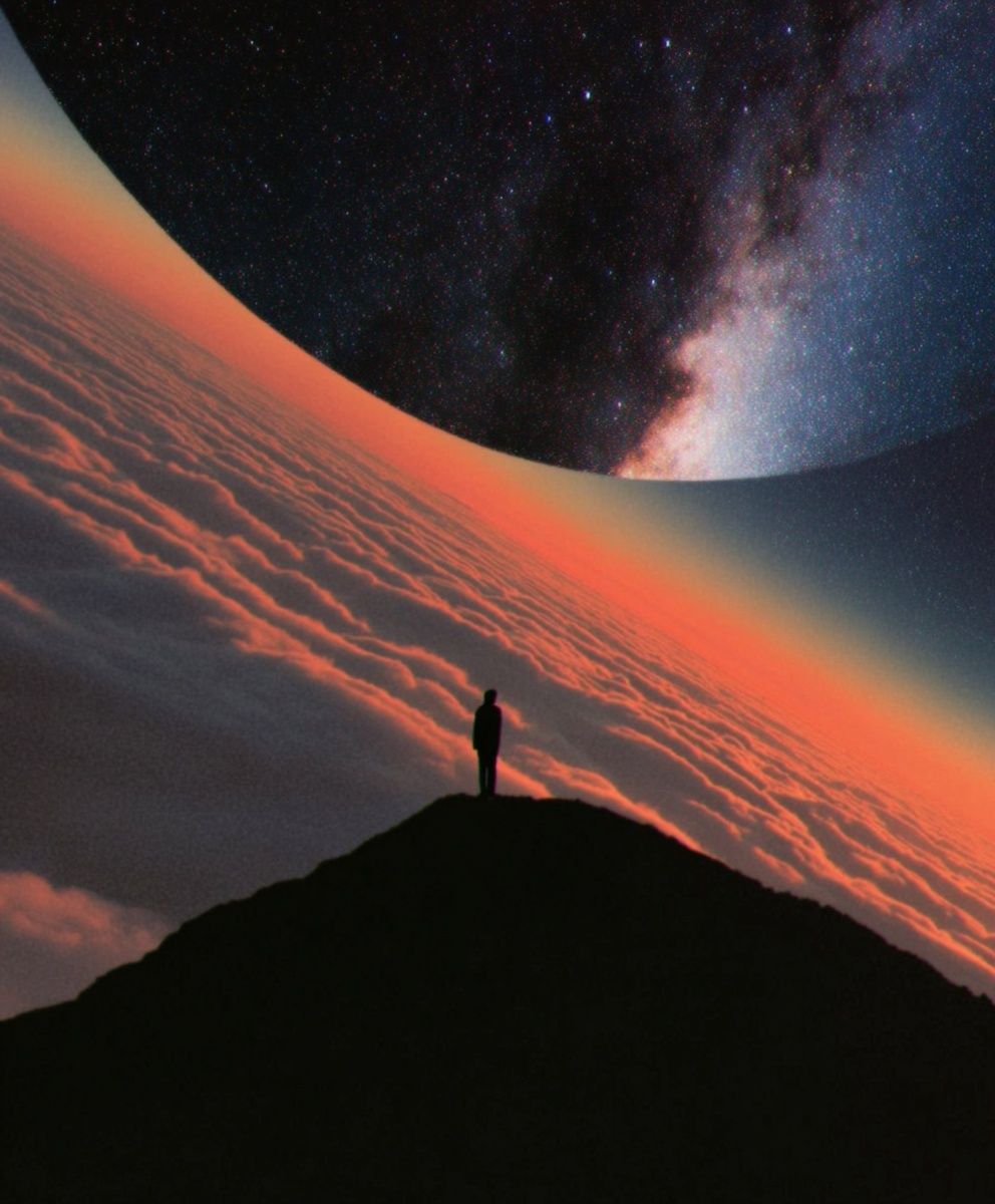 Cosmic Horizon Silhouette Poster. poster detail