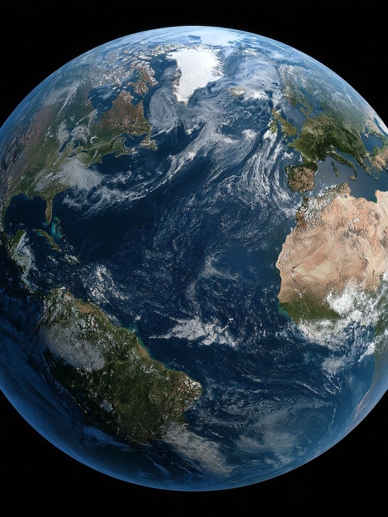 Earth from Space Photography Poster. poster — space art