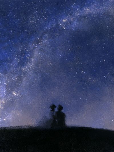 Milky Way Silhouette Poster.