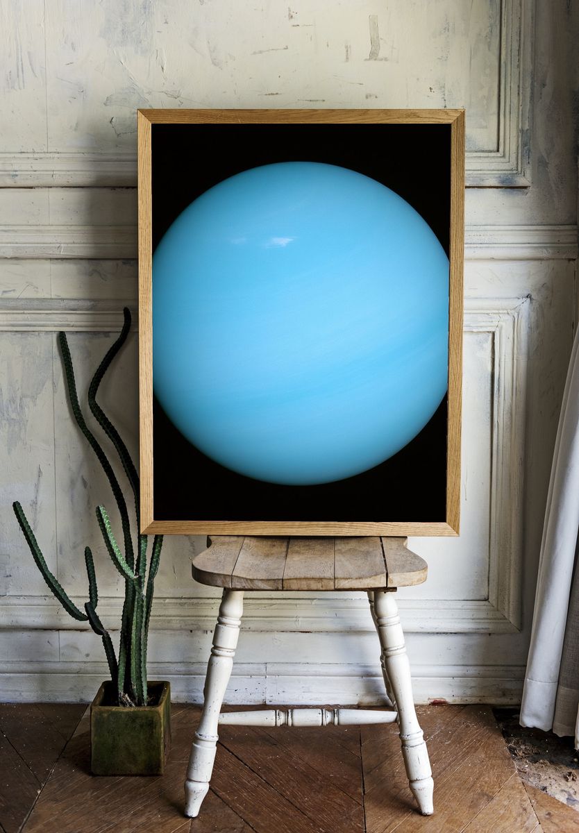 Blue Planet Abstract Poster. room preview