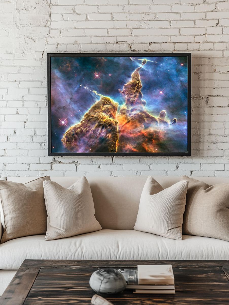 Image nebula taken using NASA. room preview