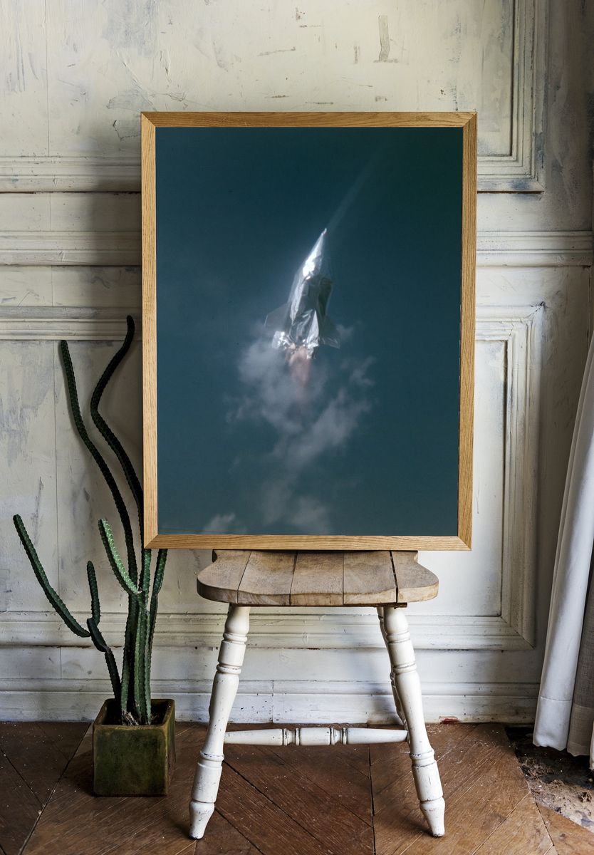 Rocket Launch Photography Poster. — room view 1