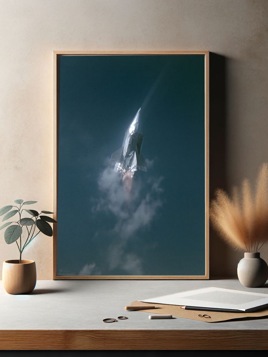 Rocket Launch Photography Poster. — room view 2