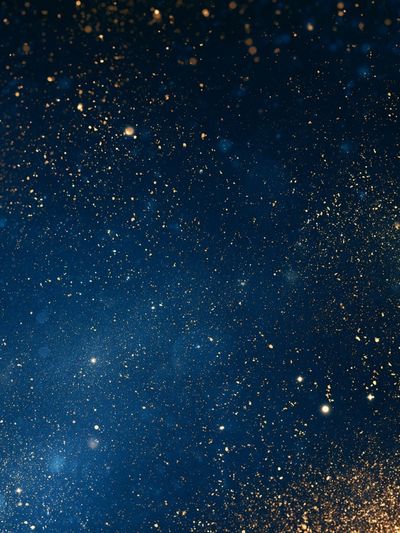 Midnight Gold Starfield Poster.