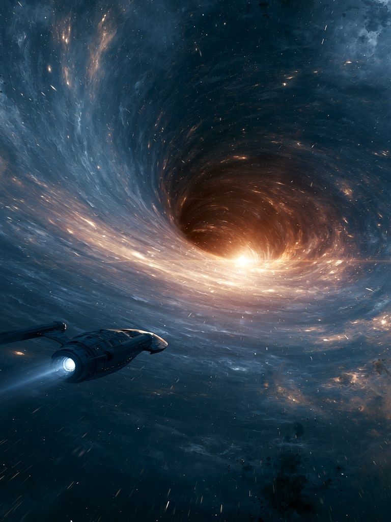 Cosmic Wormhole Space Poster. poster — space art