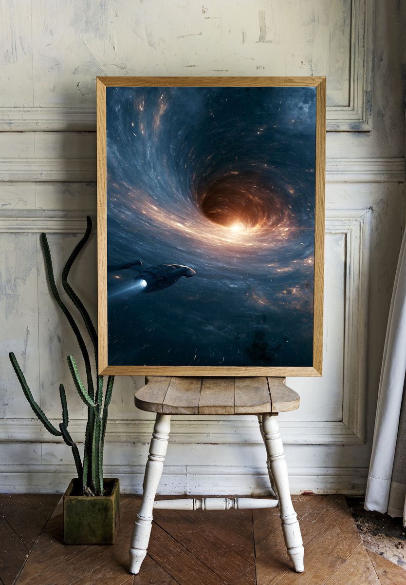 Cosmic Wormhole Space Poster. room preview