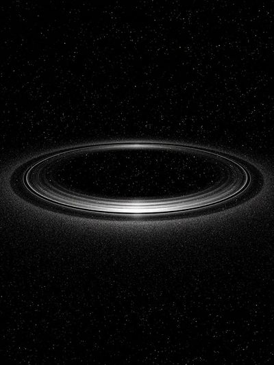 Saturn Ringed Planet Photography Poster.