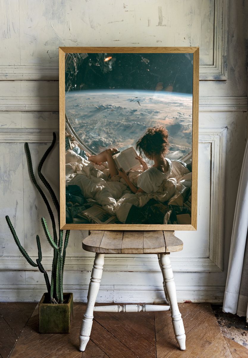 Orbital Reading Nook Space Print. room preview