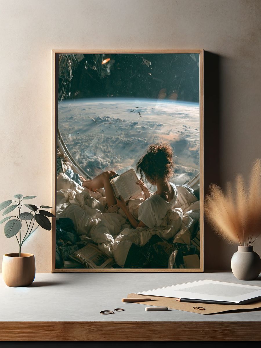 Orbital Reading Nook Space Print. — room view 2