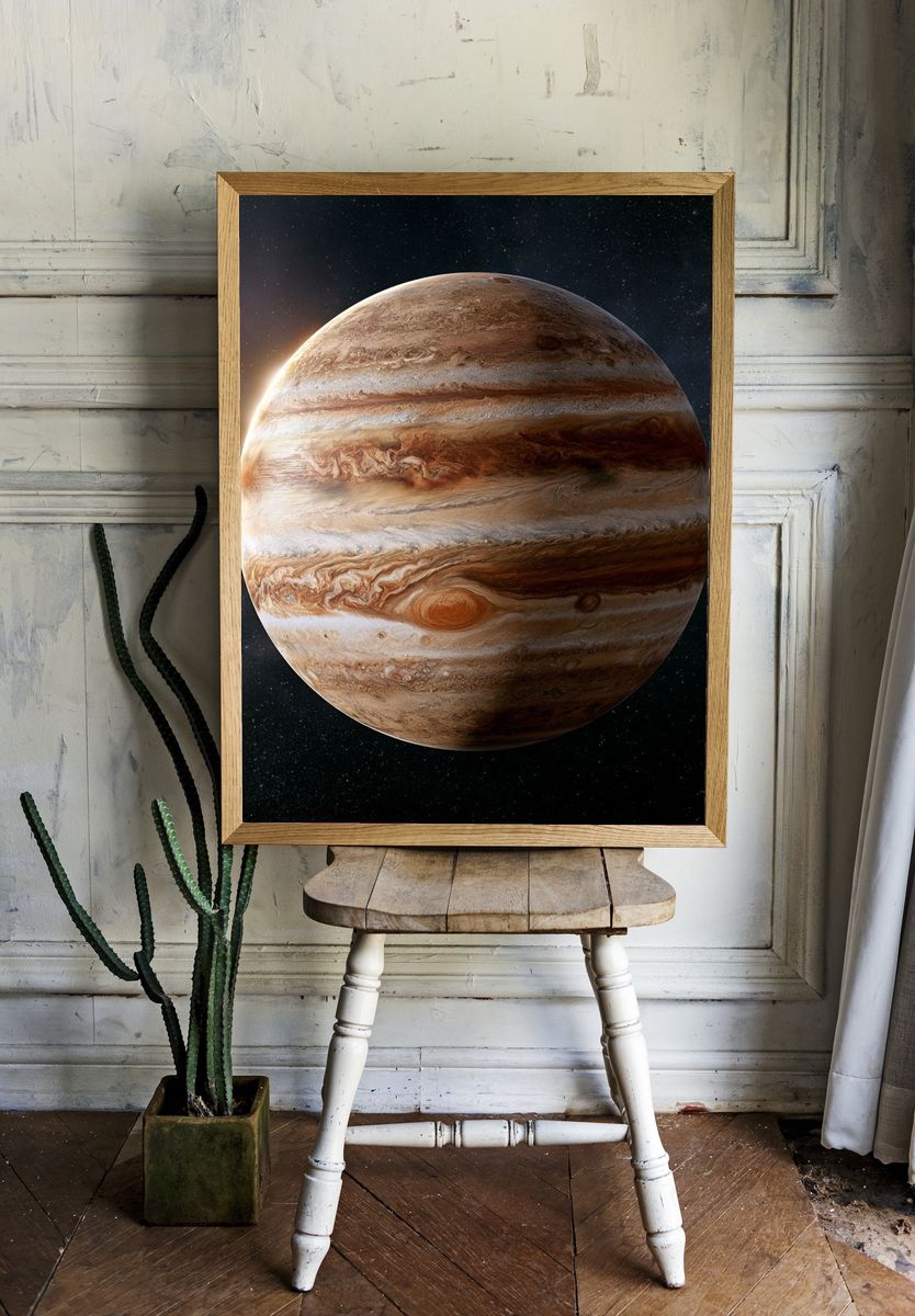 Jupiter Planet Space Print. room preview
