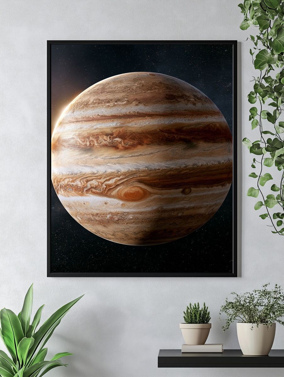 Jupiter Planet Space Print. — room view 4