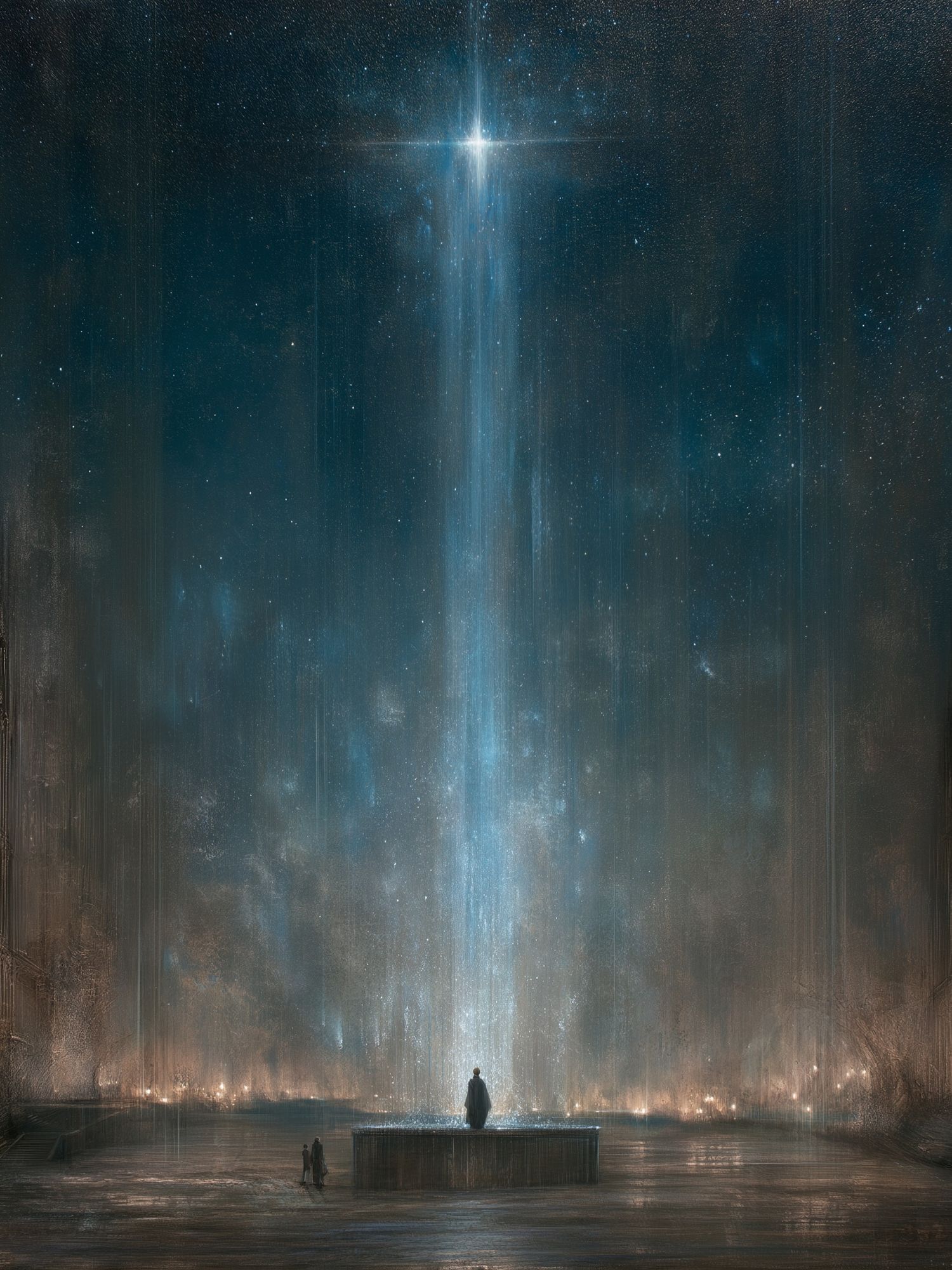 Celestial Cathedral Sci-Fi Print. poster — space art