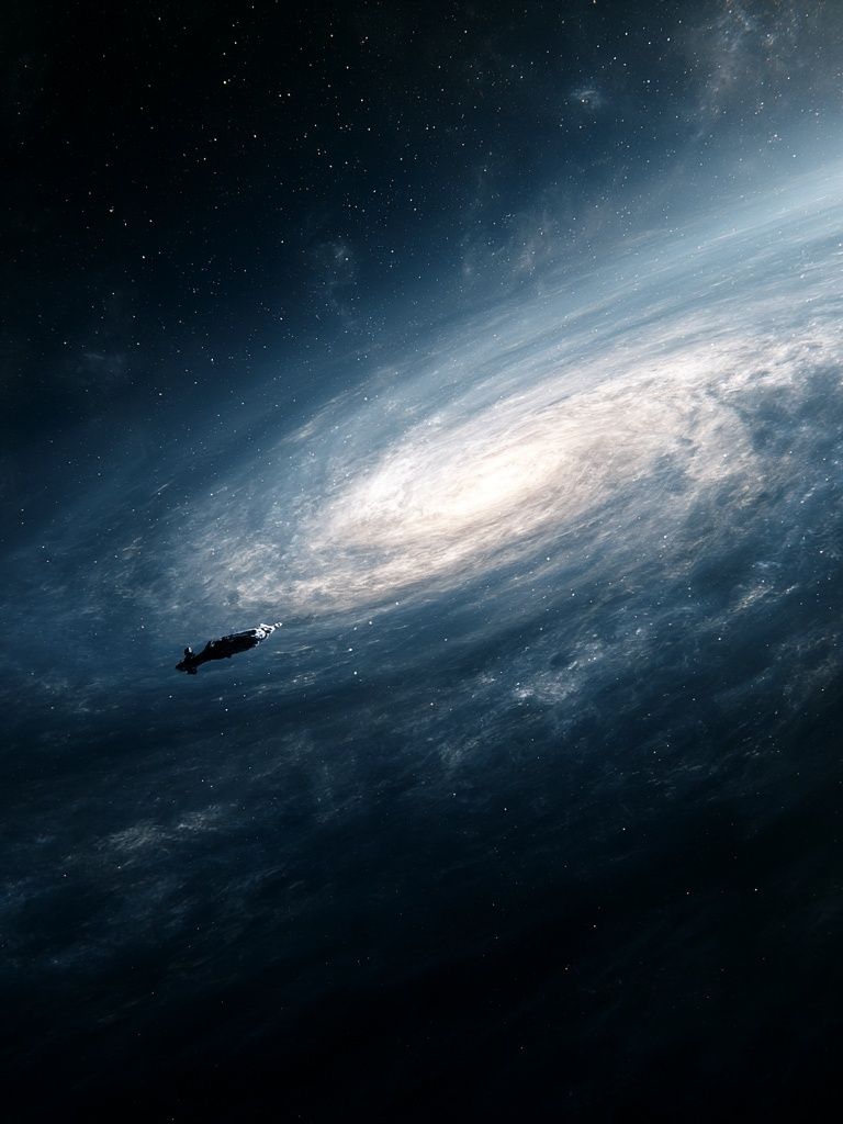 Spiral Galaxy in Space Print. poster — space art