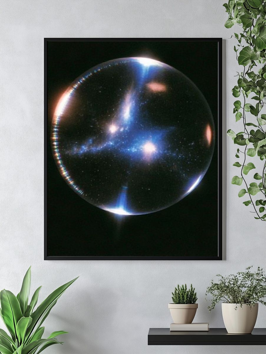 Cosmic Glass Sphere Poster. — room view 4