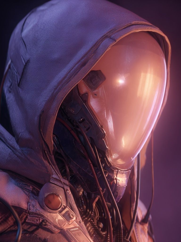 Astronaut Portrait Sci-Fi Print. poster — space art