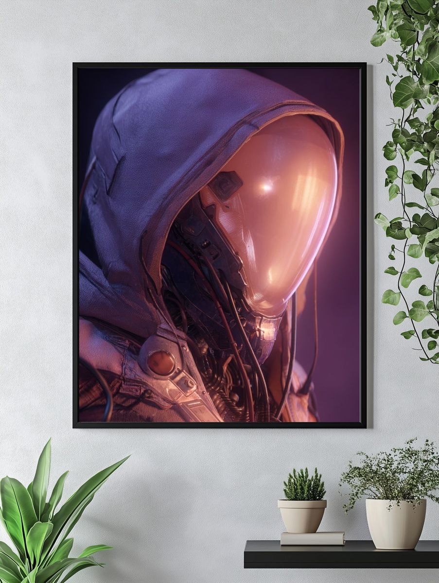 Astronaut Portrait Sci-Fi Print. — room view 4