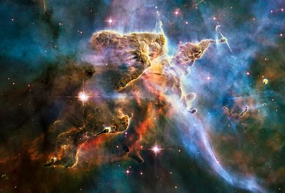 Image nebula taken using NASA. poster