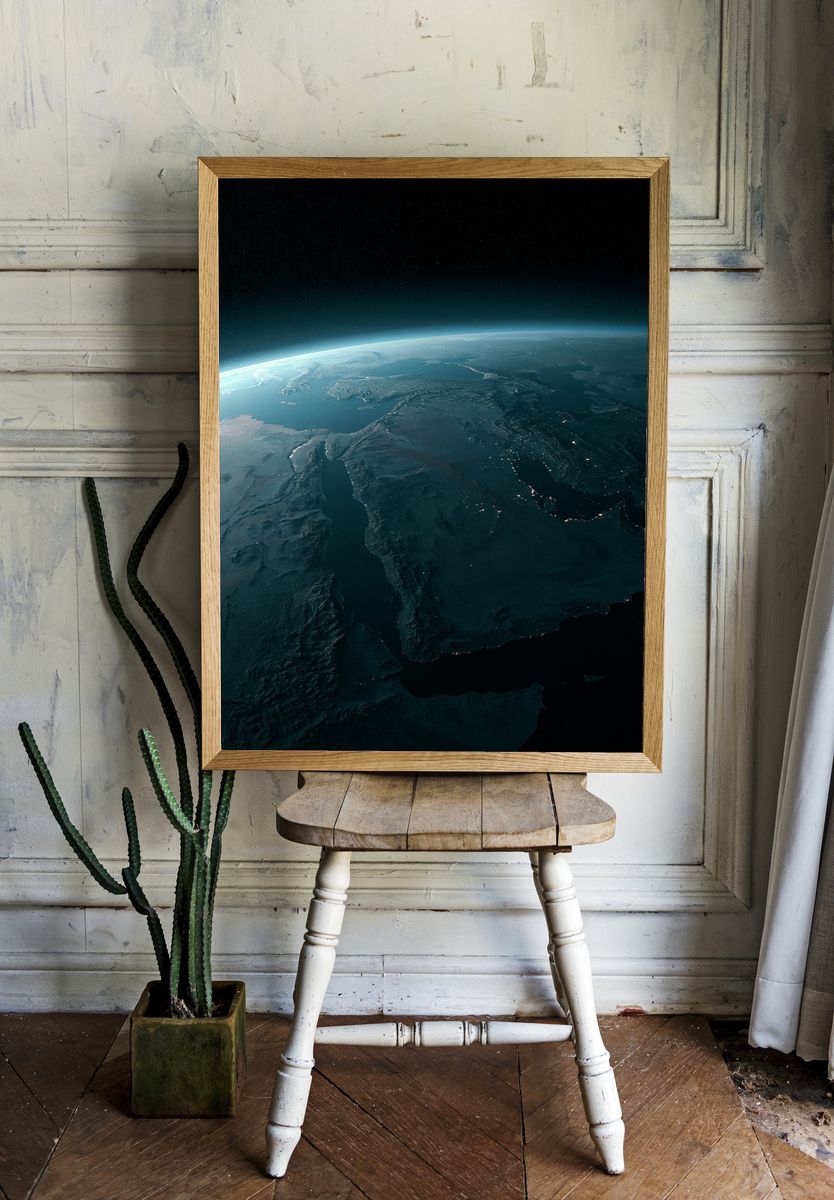 Earth Horizon Space Poster. — room view 1