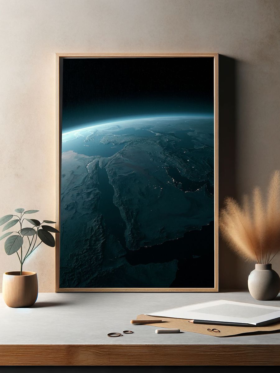 Earth Horizon Space Poster. — room view 2