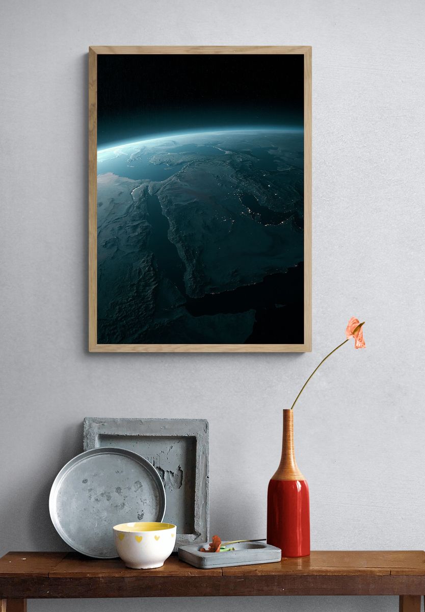 Earth Horizon Space Poster. — room view 3