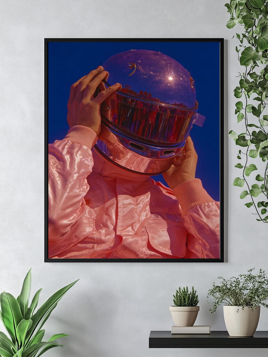 Astronaut in Pink Suit — Space Print. — room view 4