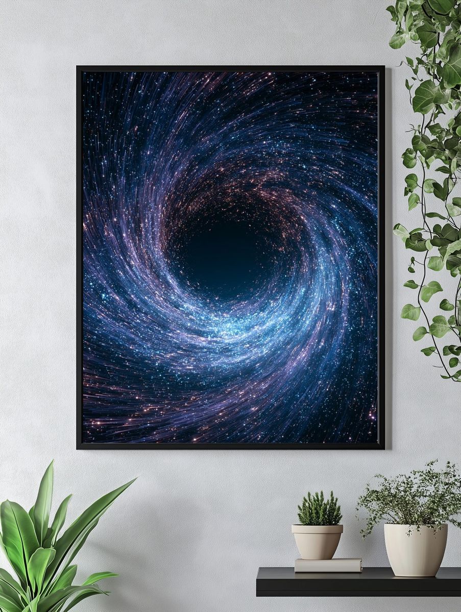 Cosmic Vortex — Space Print. — room view 4