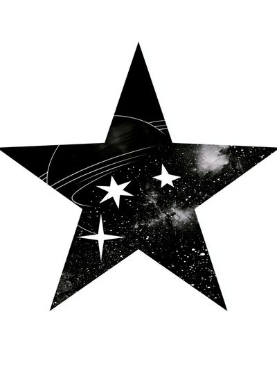 Cosmic Star Minimalist Print.