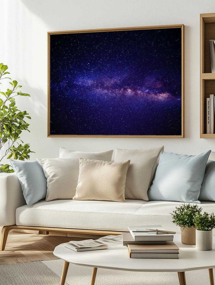 Galactic Night Sky Poster. — room view 2