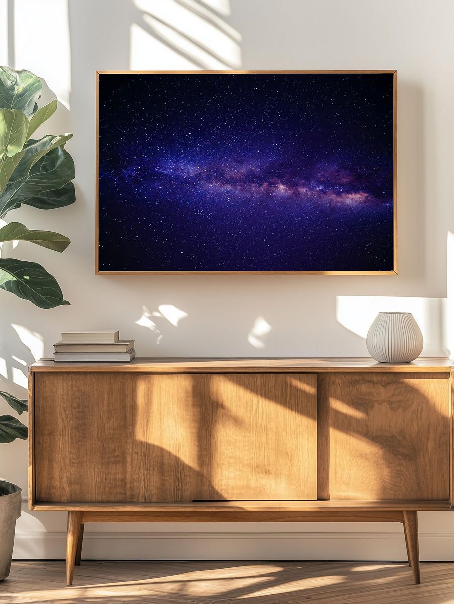 Galactic Night Sky Poster. — room view 3