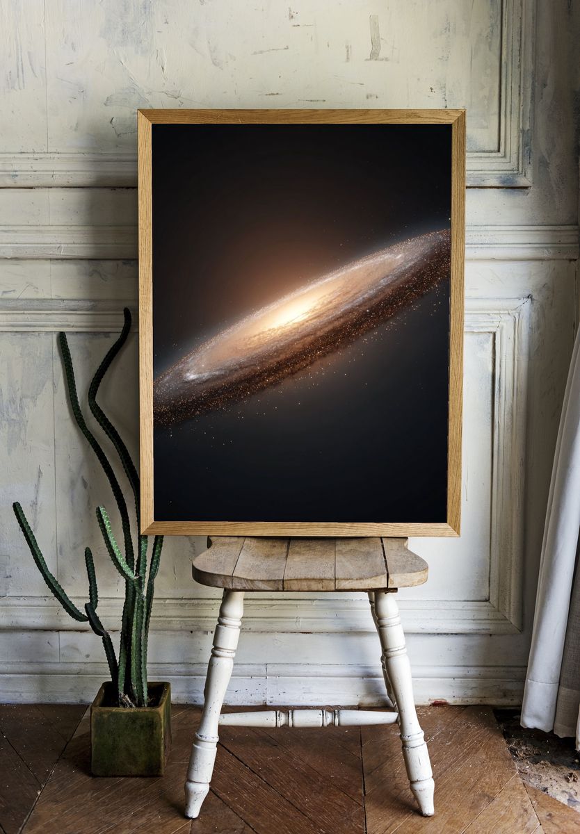 Galactic Spiral — Space Print room preview